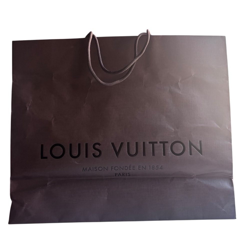 Louis Vuitton Dark Brown Shopping Bag 15.5” x 13”